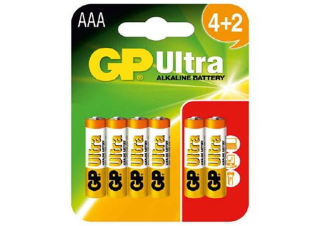 Baterie alcalină AAA LR3 1,5V GP ULTRA set 6buc GP Batteries