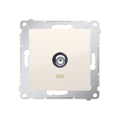 Simon 54 Premium Priză crem de antenă SAT simplă (modulară) DASF1.01/41